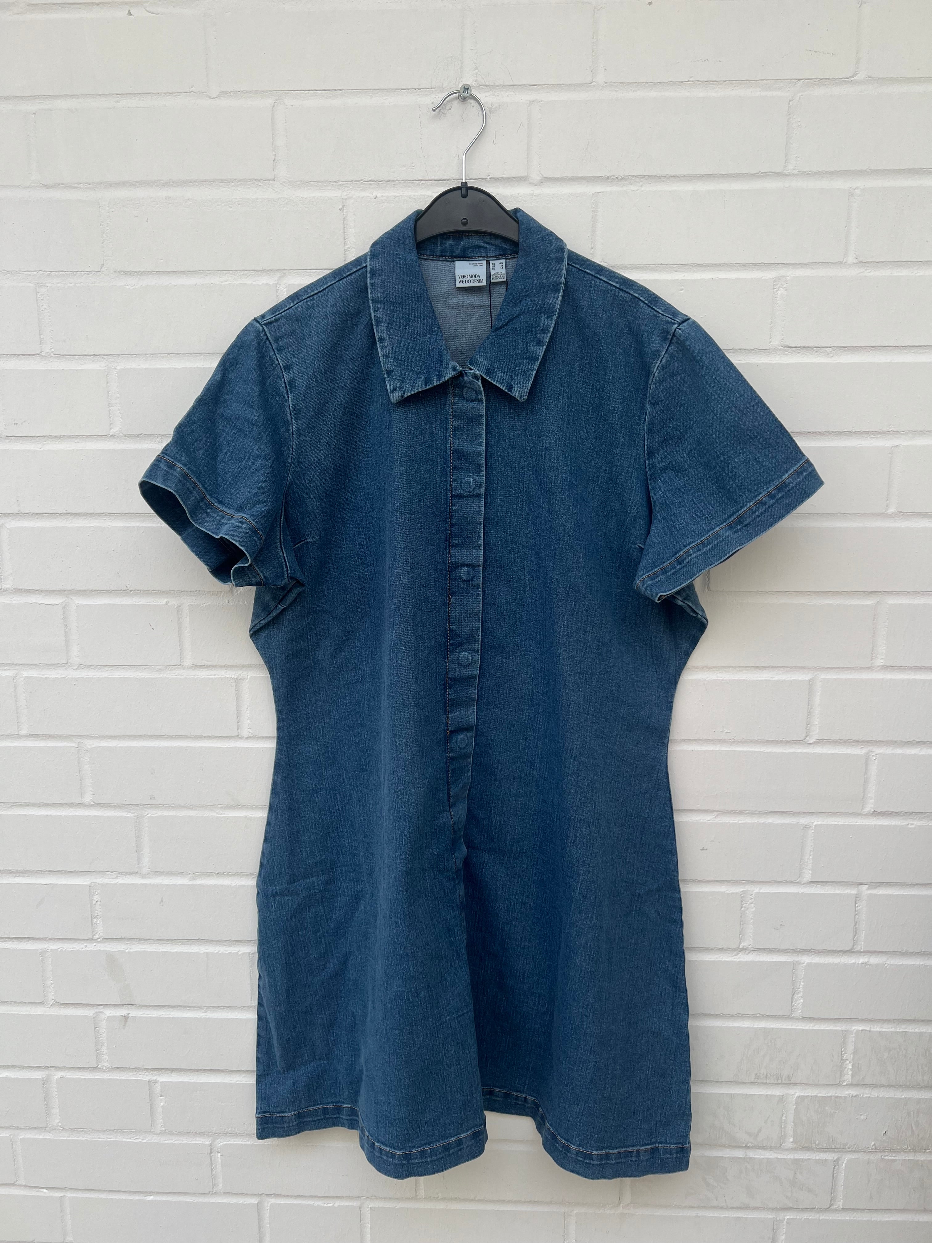 Vero Moda Curve Denim Jeans Kleid figurbetont Gr46