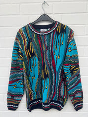 (158) Carlo Colucci 3D Strickpullover Pullover bunt C12508 COL 171