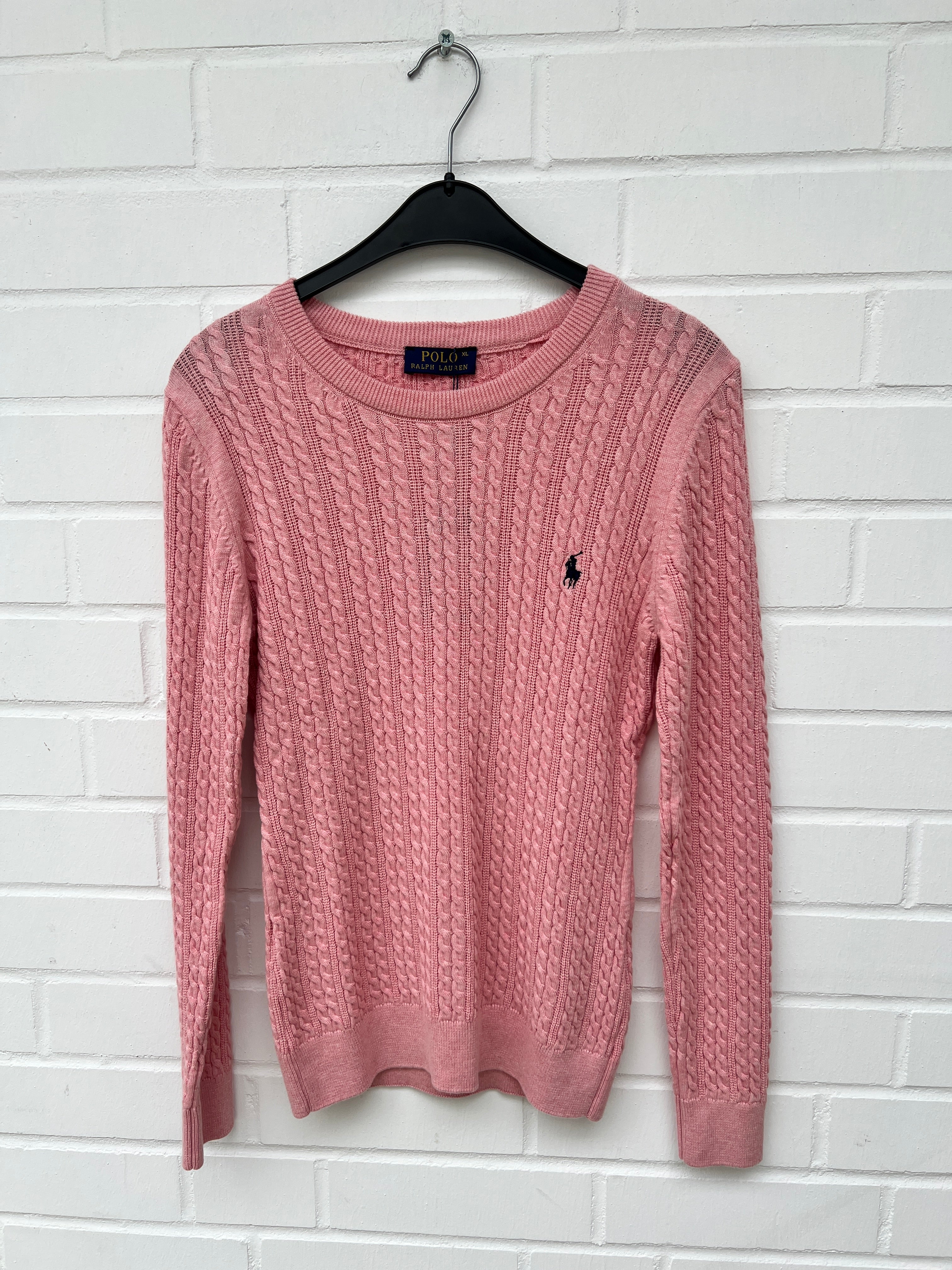 (69) DAMEN POLO Ralph Lauren Strickpullover rosa