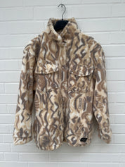 Carlo Colucci Teddyjacke Knöpfe creme