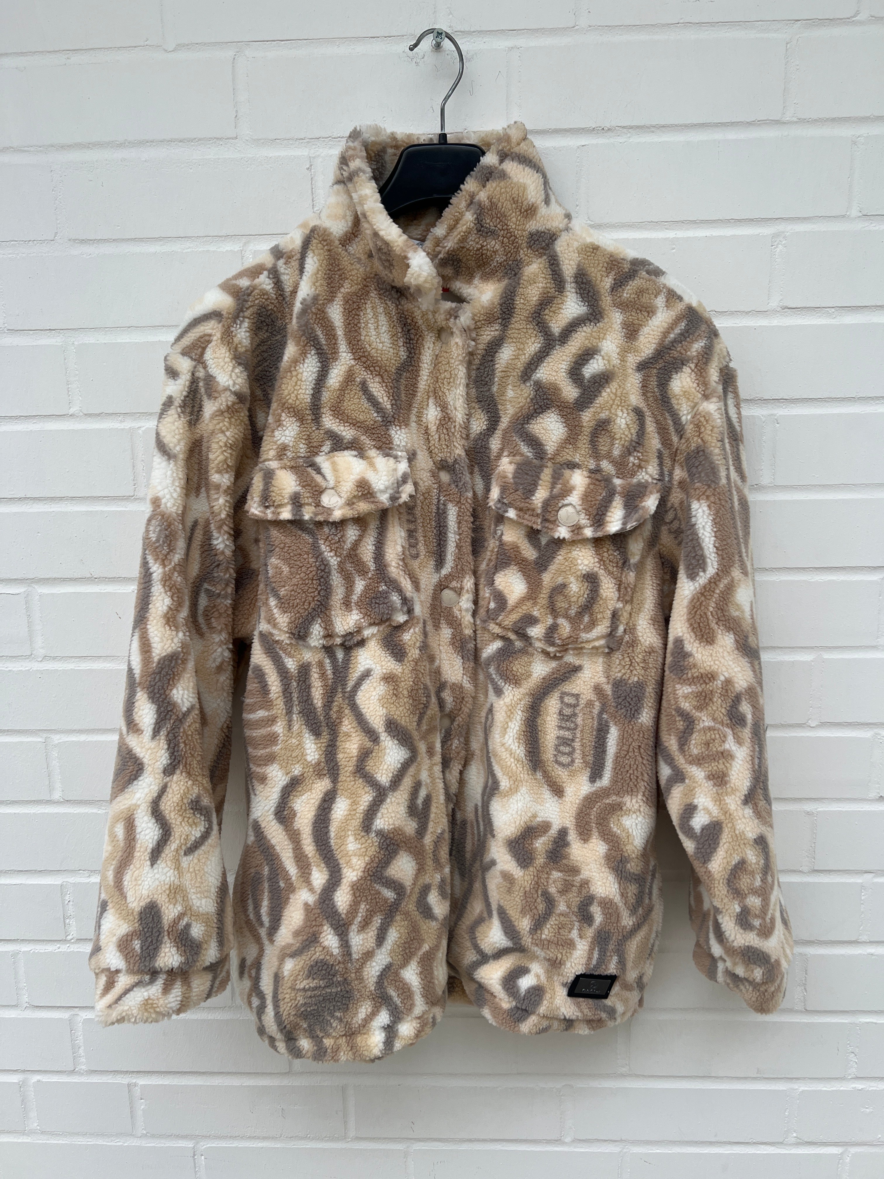 Carlo Colucci Teddyjacke Knöpfe creme