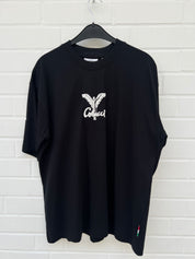 (9) Carlo Colucci Tshirt schwarz Rücken Logo