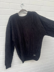 (62) Carlo Colucci 3D Strickpullover Pullover schwarz C10006 COL 20