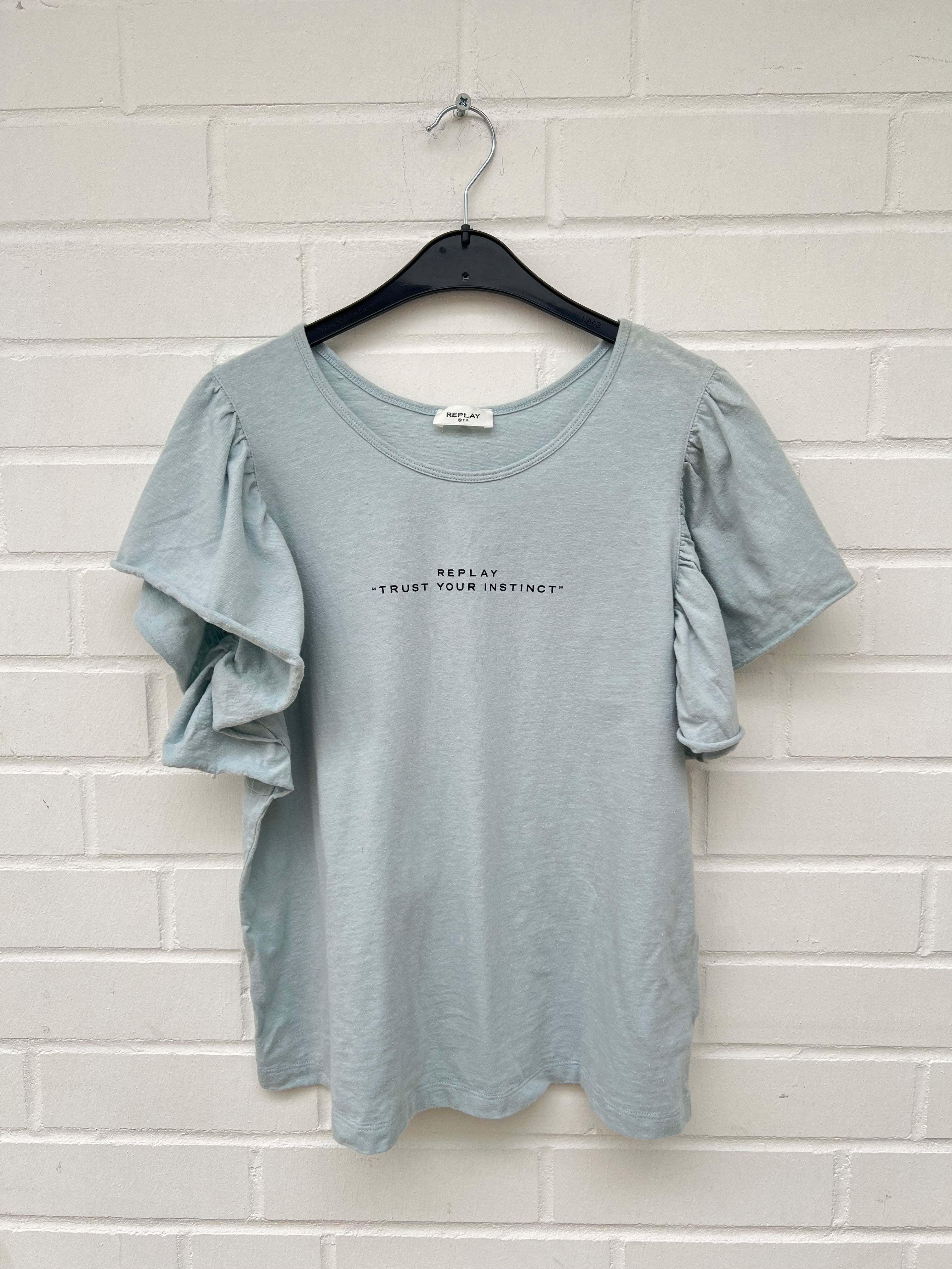 REPLAY Trust your Instinct Tshirt hellblau GrS