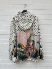 Carlo Colucci Zip Windbreaker beige muster