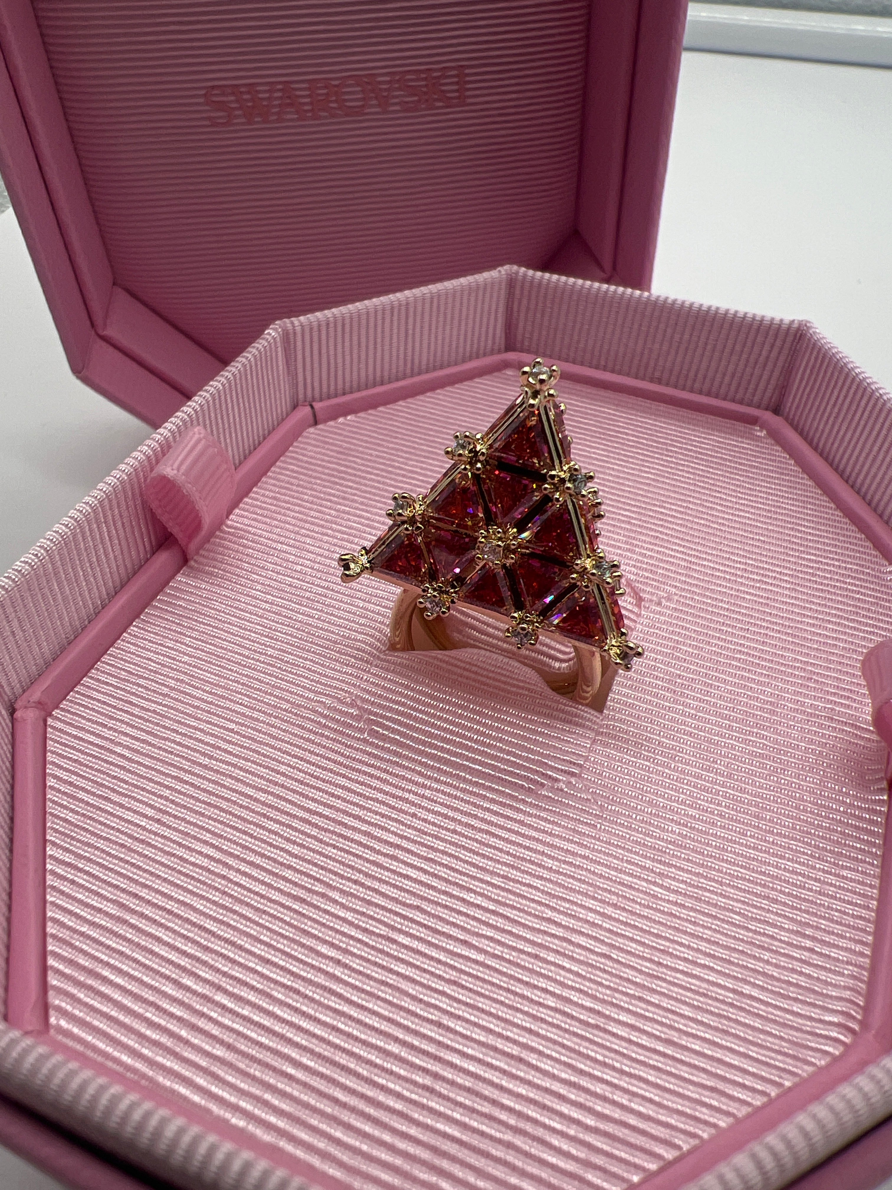 SWAROVSKI Pyramid Curiosa Cocktail Ring Rot Gold (5610826)