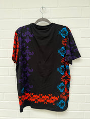(71) Carlo Colucci Tshirt schwarz bunt