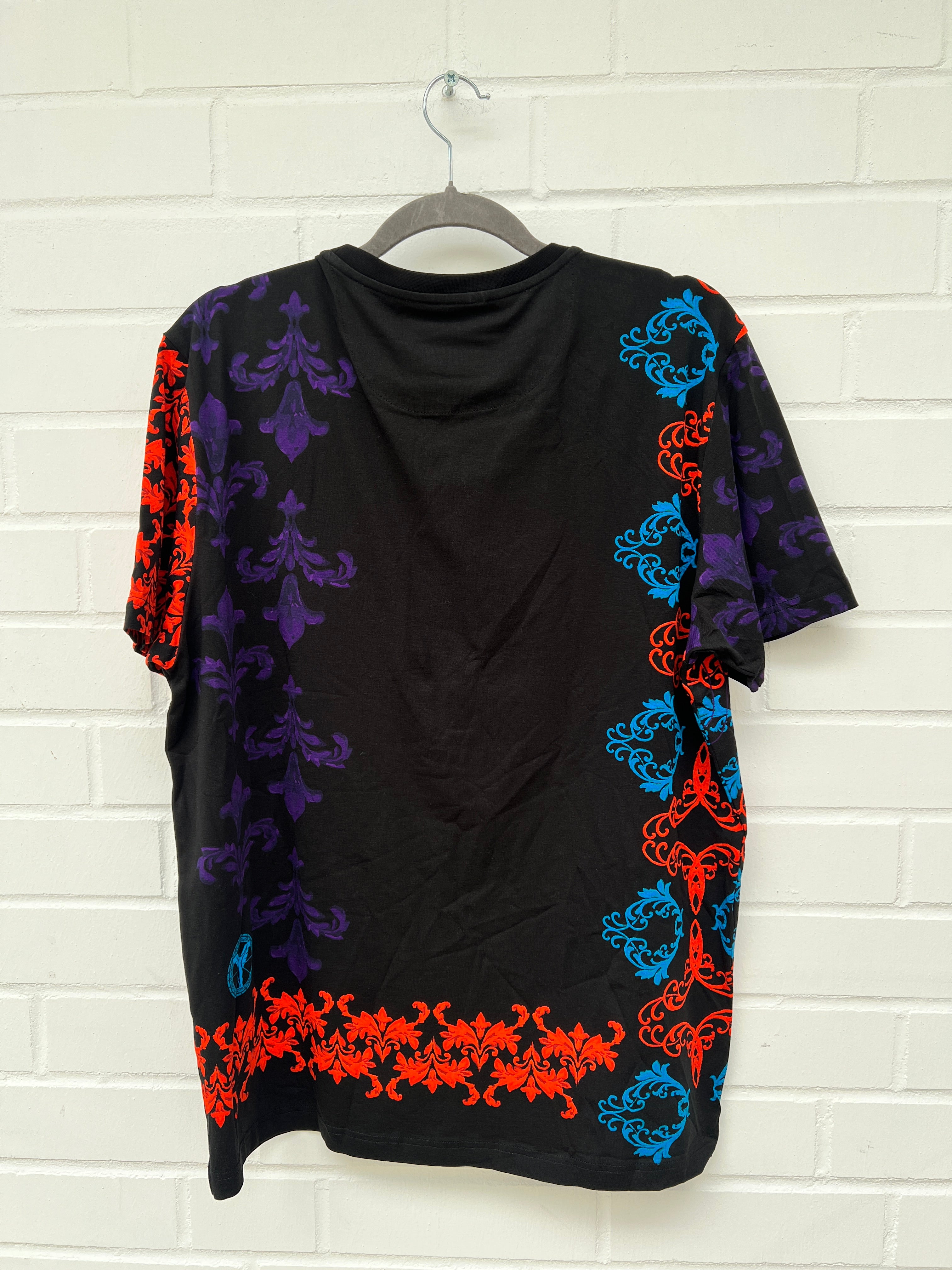 (71) Carlo Colucci Tshirt schwarz bunt