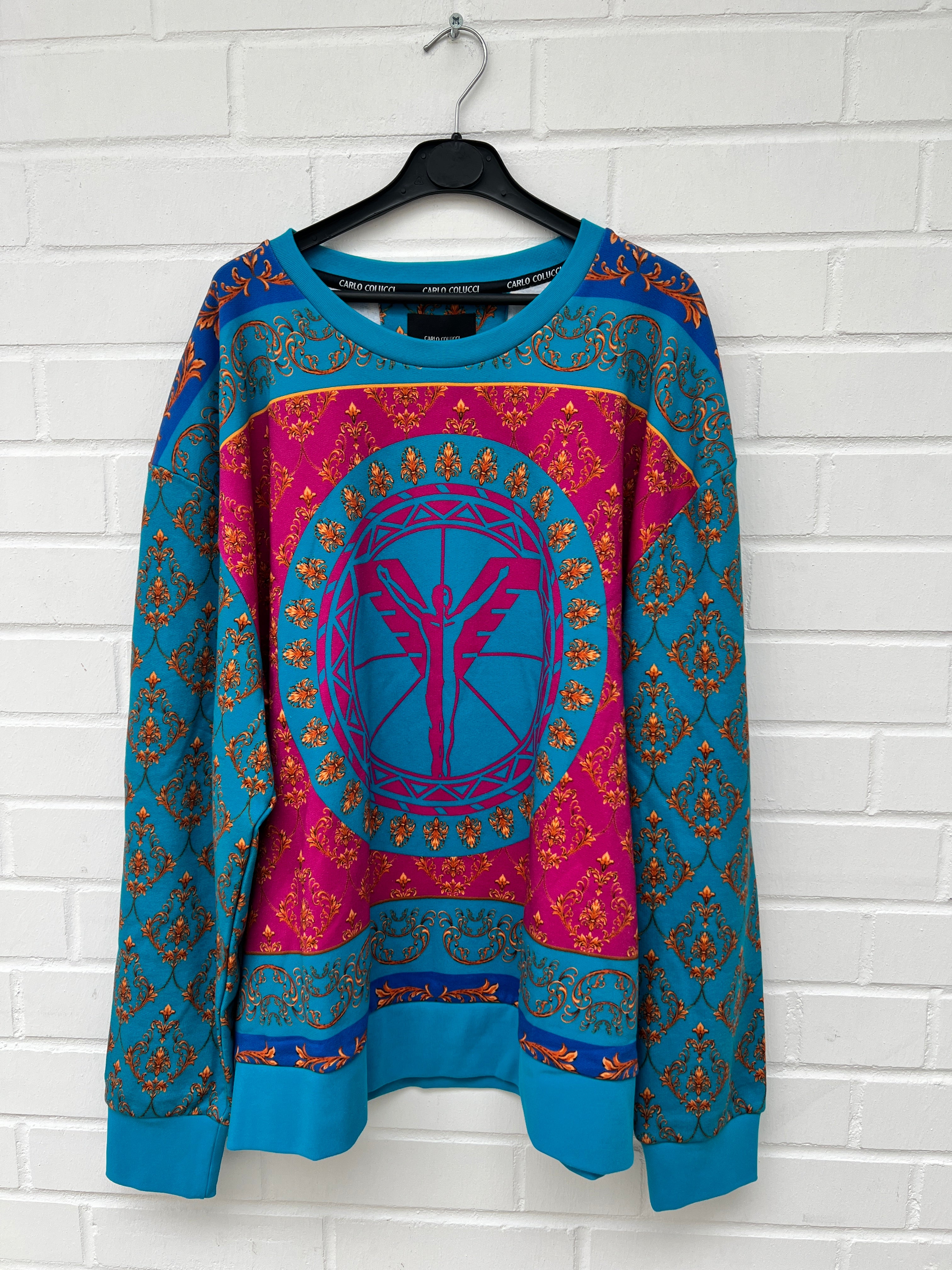 (Stange4) Carlo Colucci Sweater/Short Set blaubunt Gr4XL