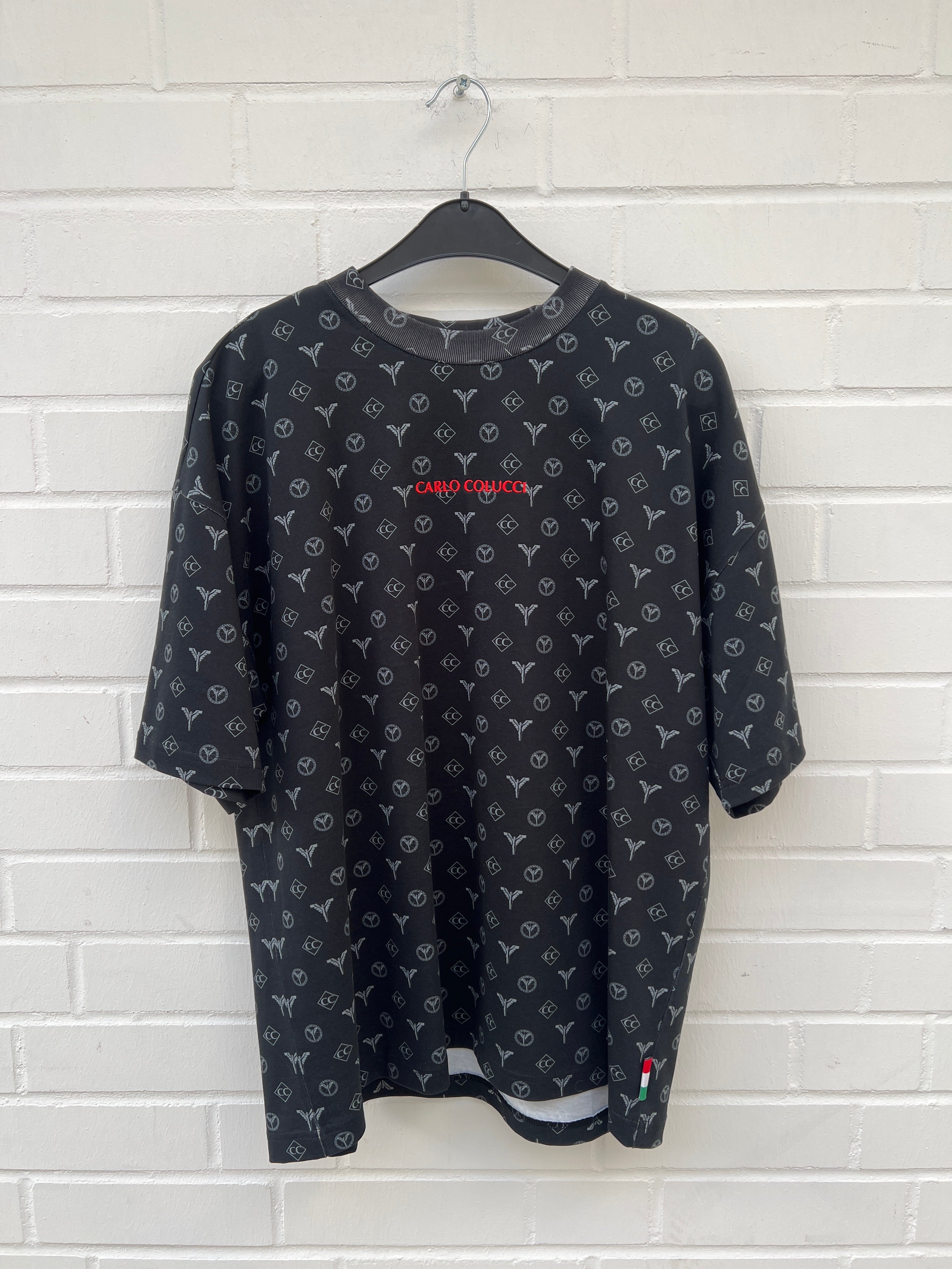 Carlo Colucci Tshirt schwarz rot