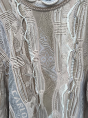 Carlo Colucci 3D Strickpullover Pullover beige weiß C10802 COL 561