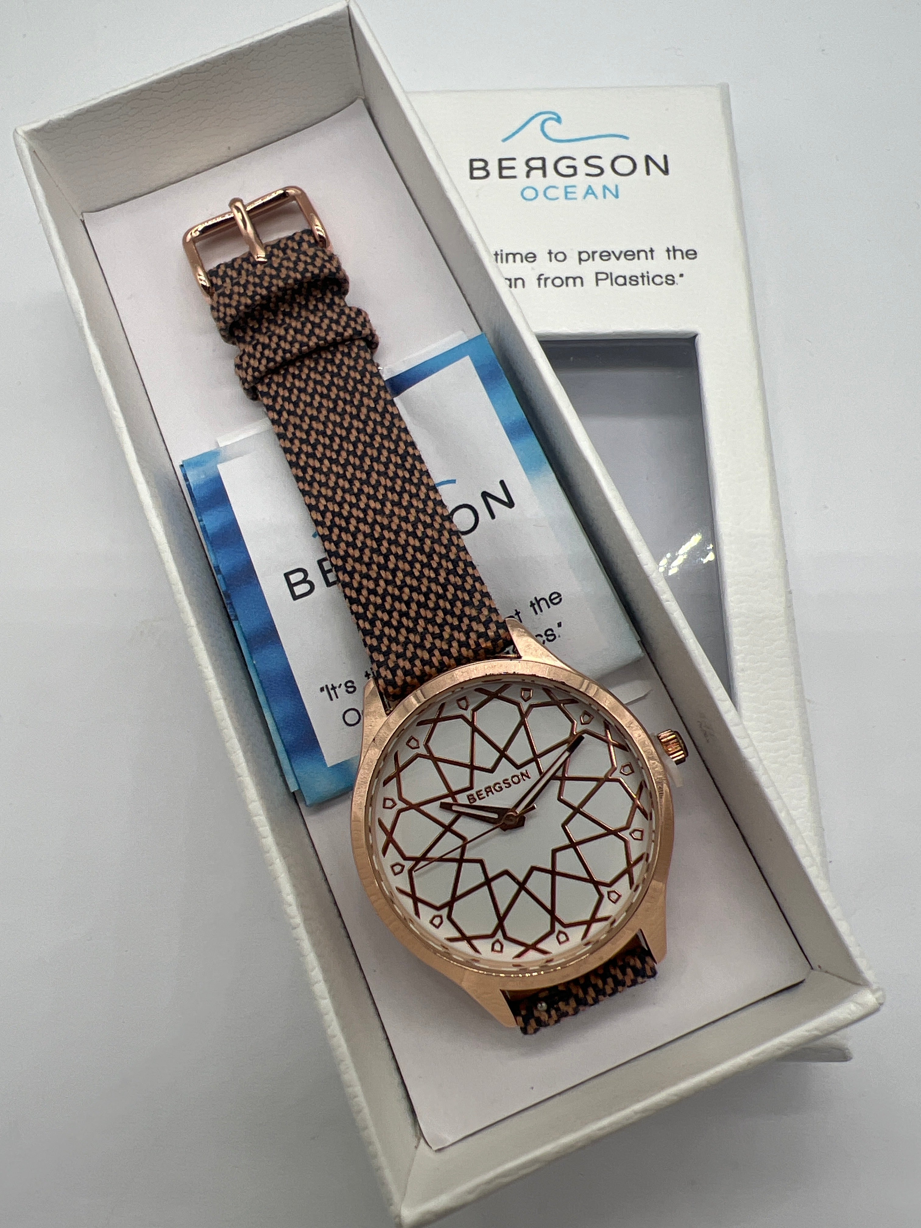 BERGSON OCEAN Armbanduhr Rose Gold Brown (BGW8621RL34)