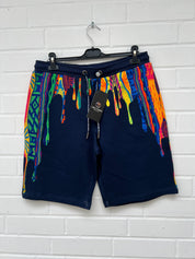 (Stange4) Carlo Colucci Short blau muster Gr.L