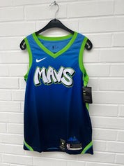 (Stange4) NBA Mavs Trikot blau neon grün Gr.M