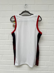 (Stange4) NBA Usa Trikot weißrot Gr.S