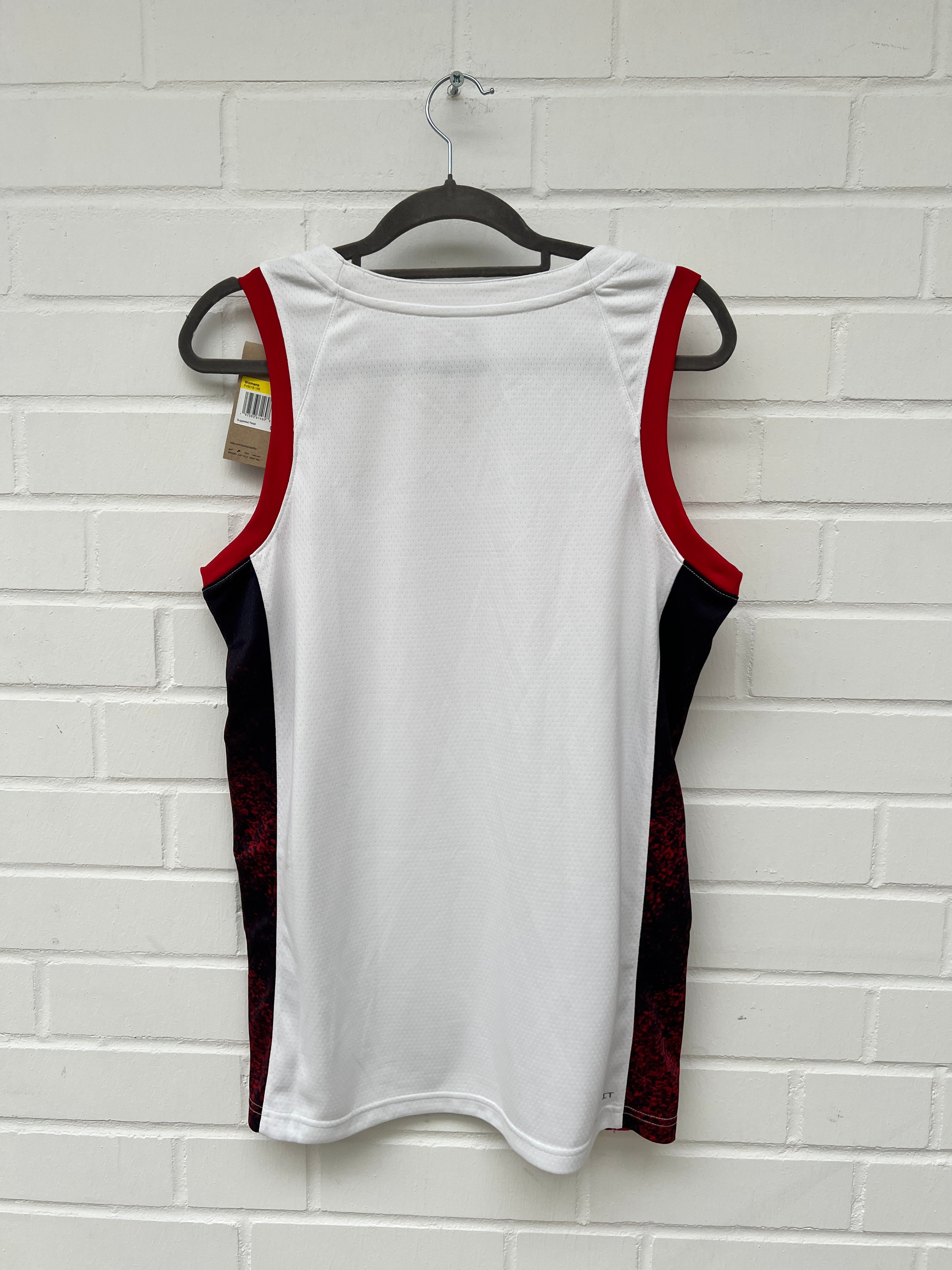 (Stange4) NBA Usa Trikot weißrot Gr.S