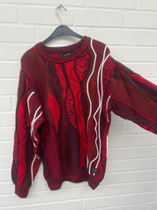 (102) Carlo Colucci 3D Strickpullover Pullover rot C13301 COL 30