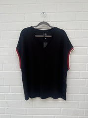 Vero Moda Curve Kurzarm Shirt in schwarz Gr46/48