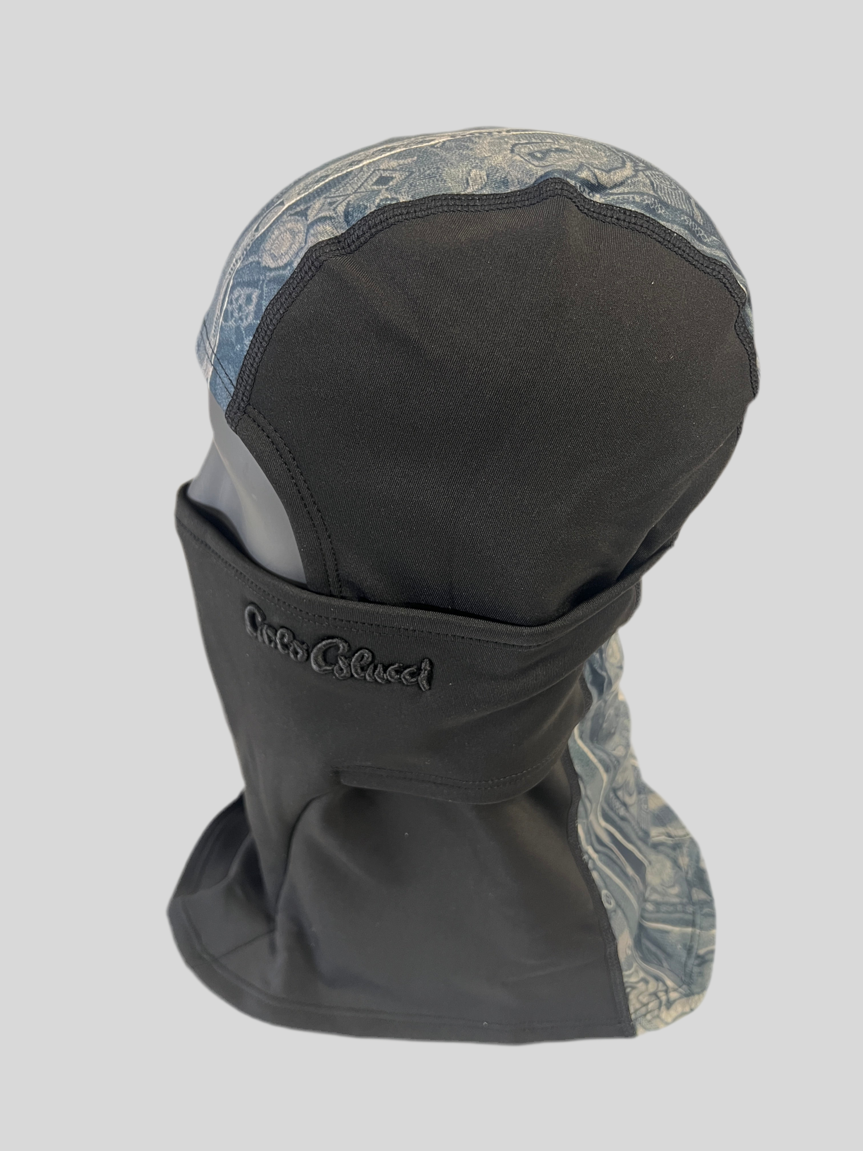 (7) Carlo Colucci Sturmhaube Schwarz muster