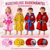 Kinder Bademantel Kuschelbademantel Minions, My little Pony, Feuerwehrmann Sam, Cars, Paw Patrol pink gelb rot blau