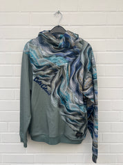 Carlo Colucci Hoodie grünblau