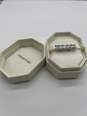 Swarvoski Ring White Silver