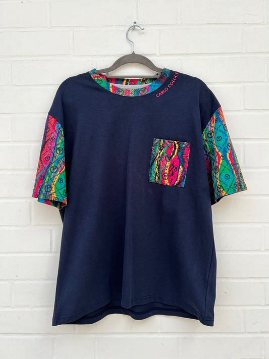 (Stange2) Carlo Colucci Herren Tshirt blaubunt Gr.S