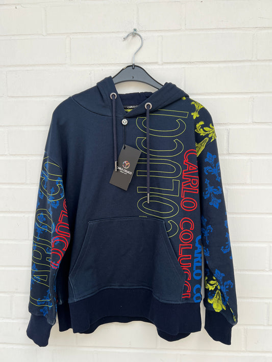 (Stange2) Carlo Colucci Hoodie dunkelblau Gr. S