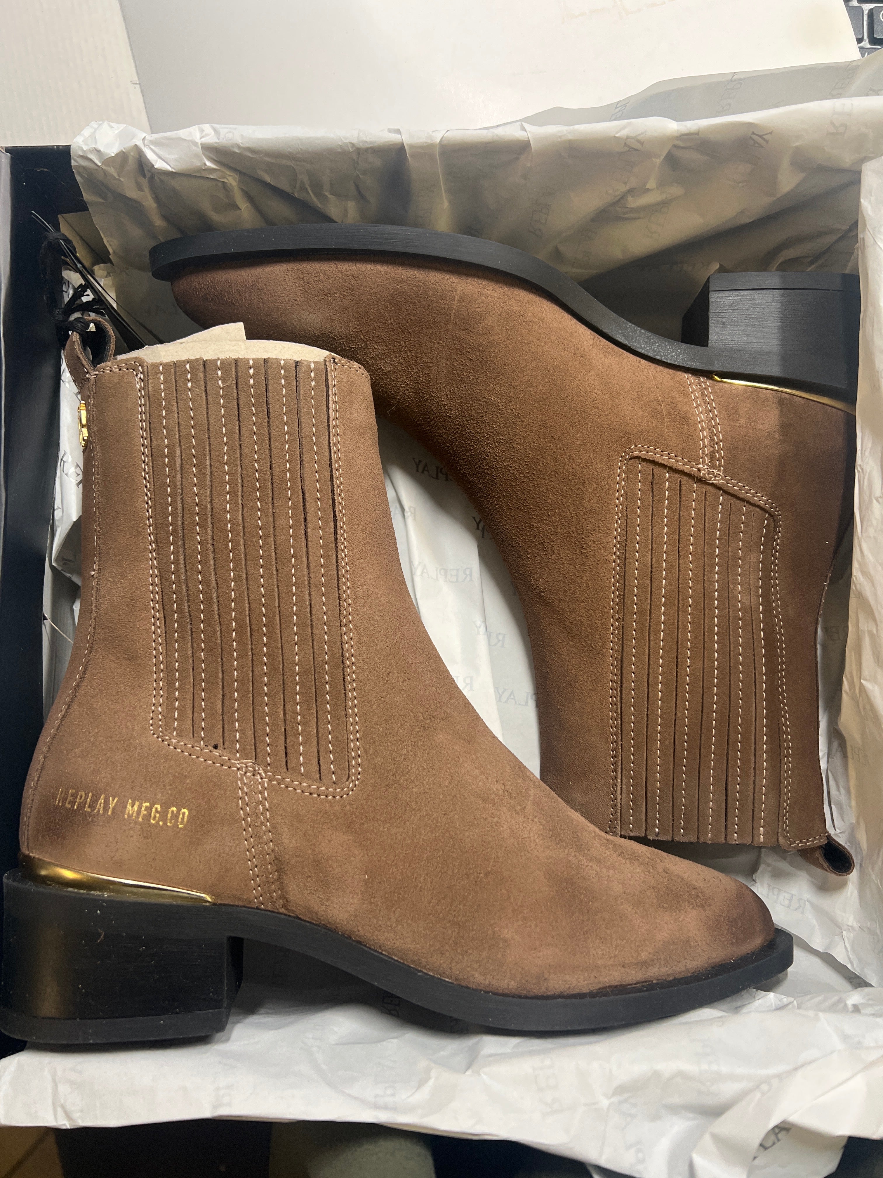 REPLAY Valery Mid Boots Taupe
