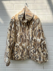 CC Teddyjacke creme beige muster