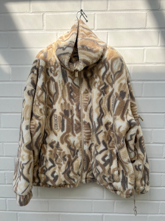 CC Teddyjacke creme beige muster