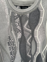 Carlo Colucci 3D Strickpullover Pullover grau C13301 COL25