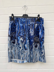 (17) Carlo Colucci Badehose Satin blau