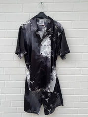 (Stange4) Carlo Colucci Satin Set schwarz GrS