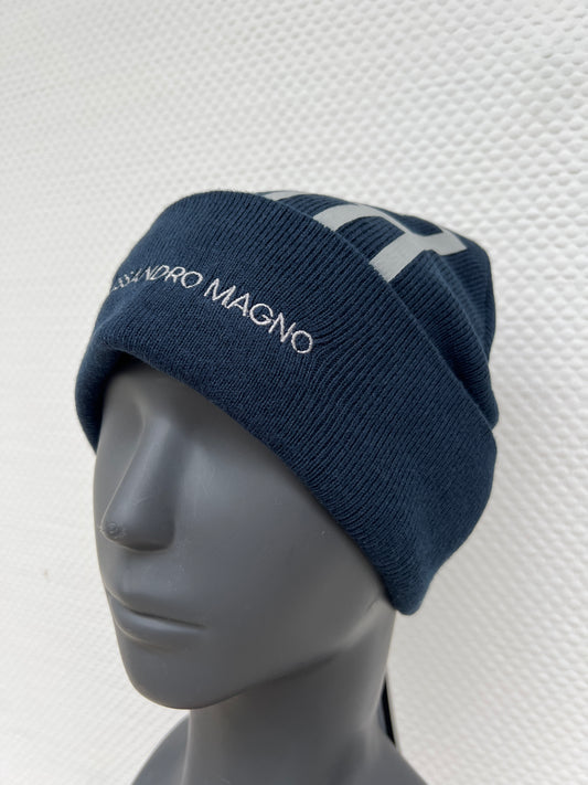 (74) Alessandro Magno Strickmütze Navy
