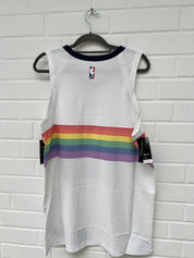 (Stange4) NBA Nuggets Trikot weiß Gr.L