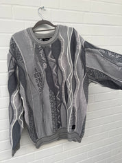 Carlo Colucci 3D Strickpullover Pullover grau C13301 COL25
