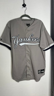Vintage Majestic Major Leauge New York Yankees Shirt grau