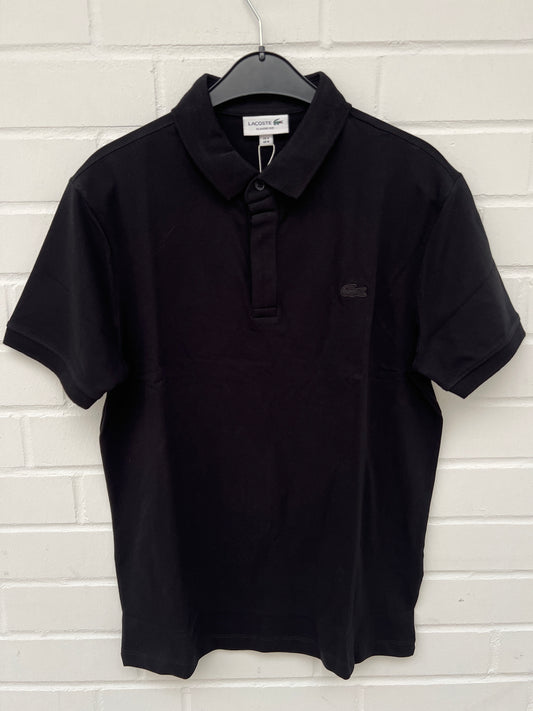 (226) Lacoste Polo Shirt schwarz.