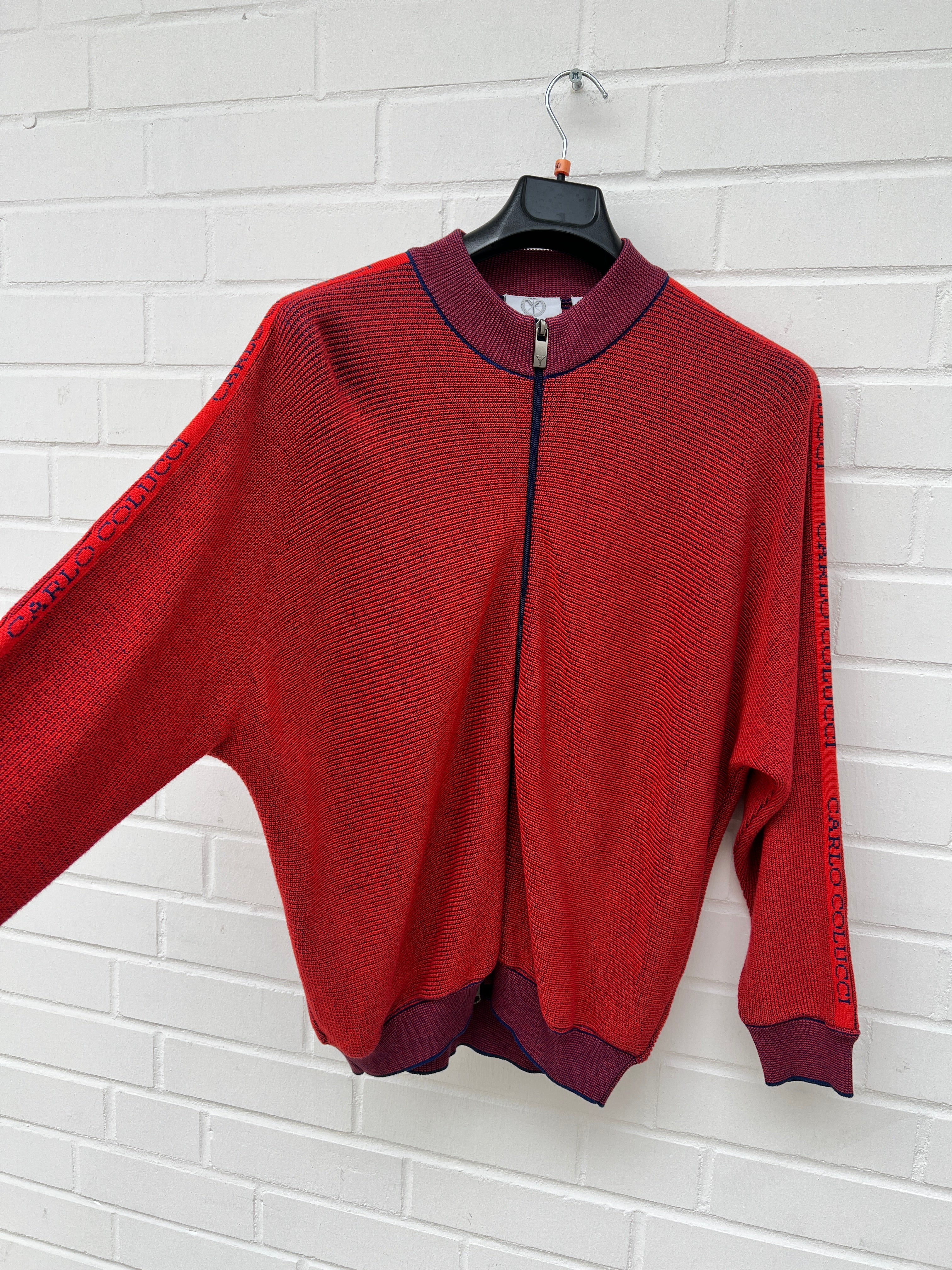 (Stange4) Carlo Colucci Strickjacke rot Gr.L