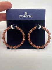 SWAROVSKI Millenia Hoop Ohrringe Pink Goldtone