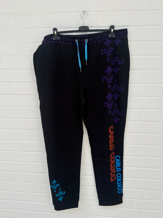 (Stange3) Carlo Colucci Jogger schwarzbunt Gr.4XL