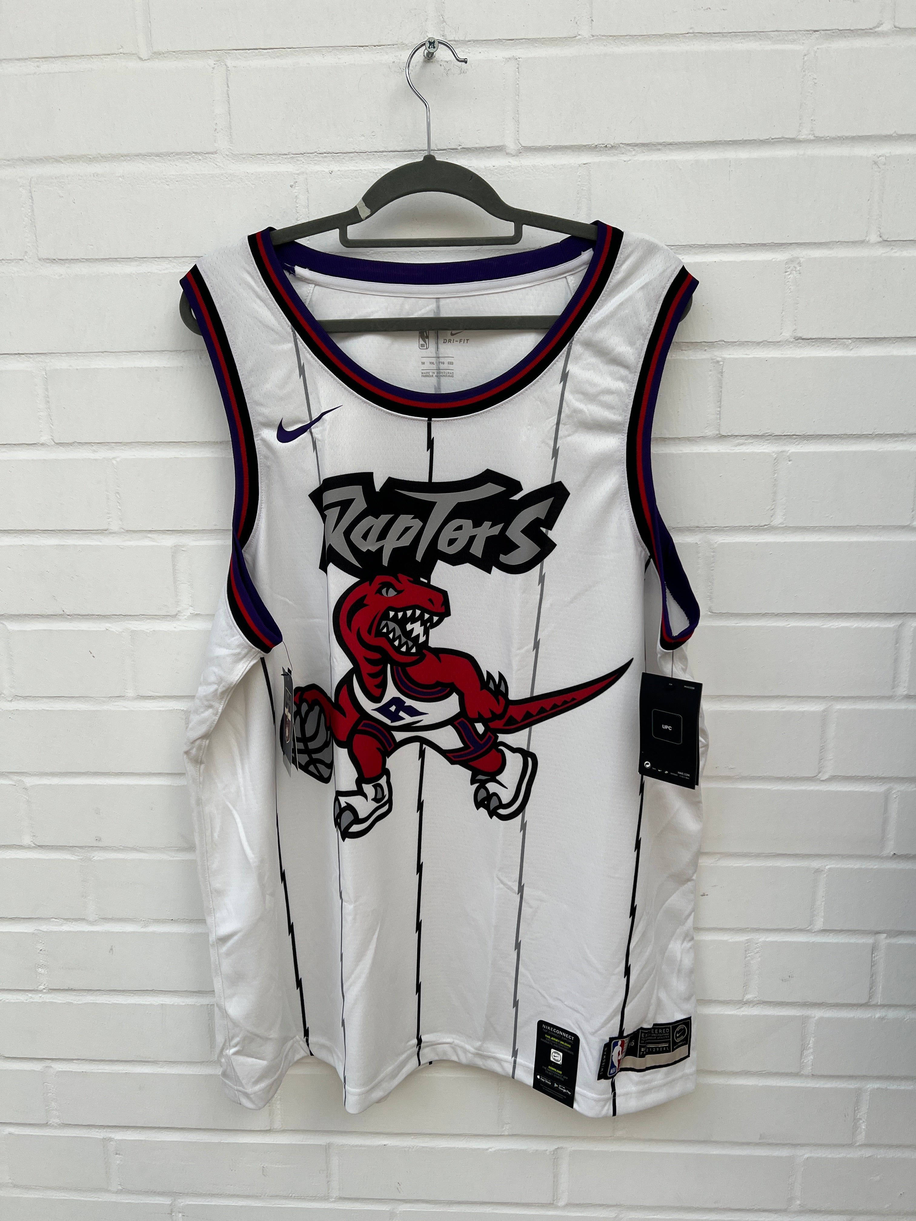 (86) NBA Raptors Trikot weiß muster
