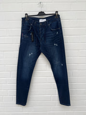 (R2) Leandro Lopes Jeans blau bänder