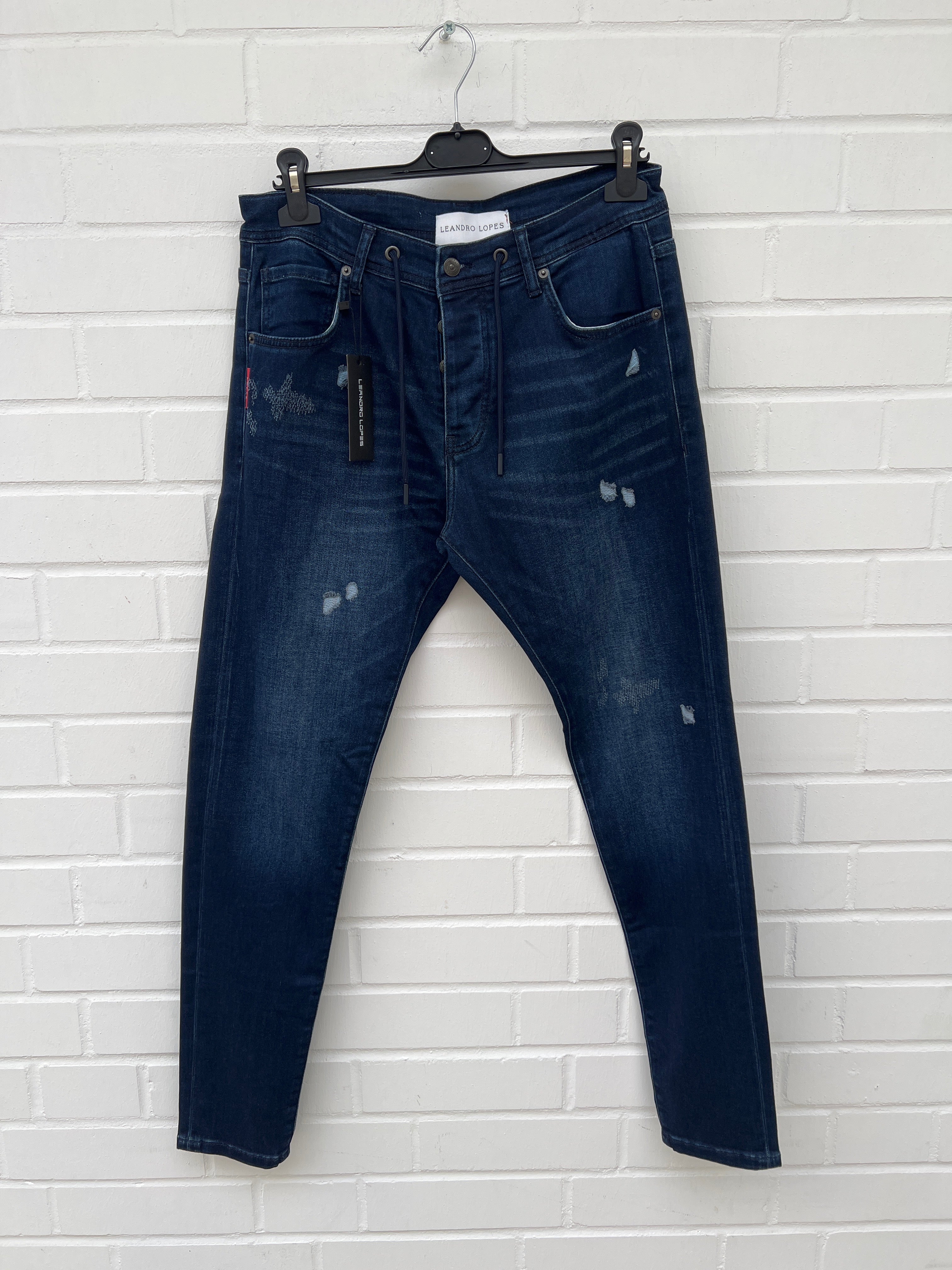 (R2) Leandro Lopes Jeans blau bänder