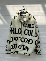 CC Teddy Hoodie Creme Logo