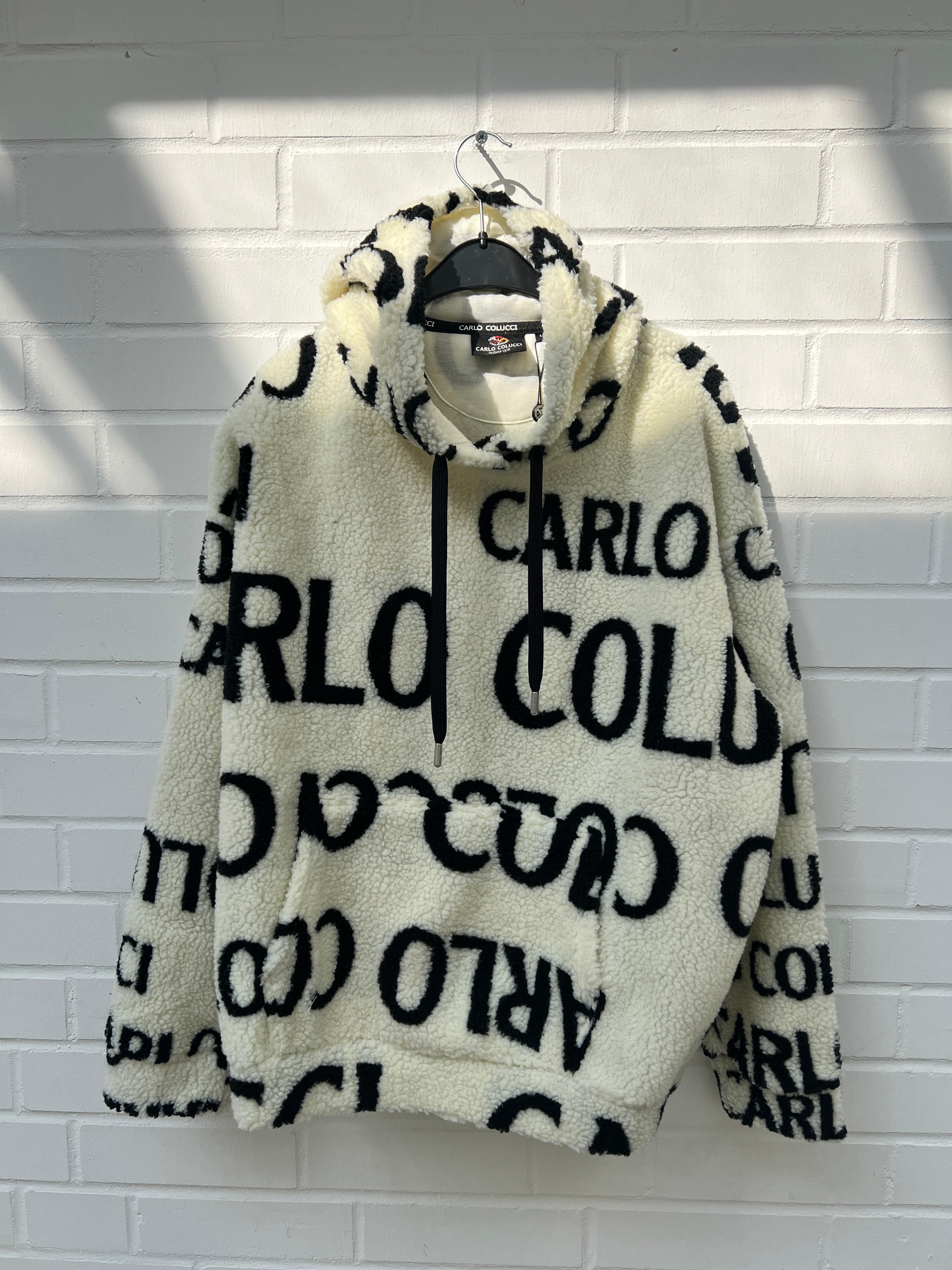 CC Teddy Hoodie Creme Logo