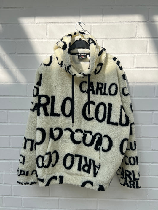 CC Teddy Hoodie Creme Logo