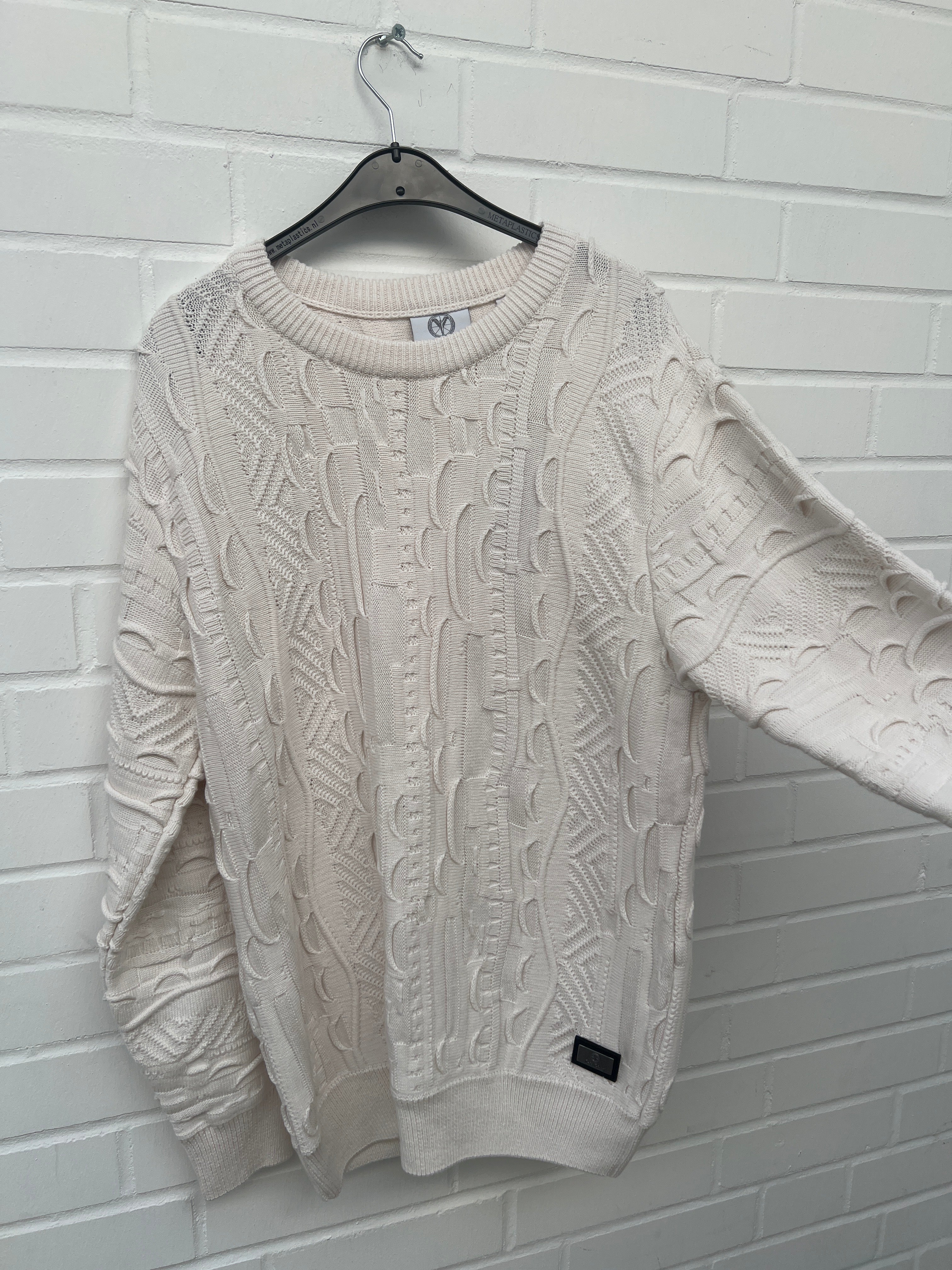 Carlo Colucci 3D Strickpullover Pullover weiß C9016 COL 59