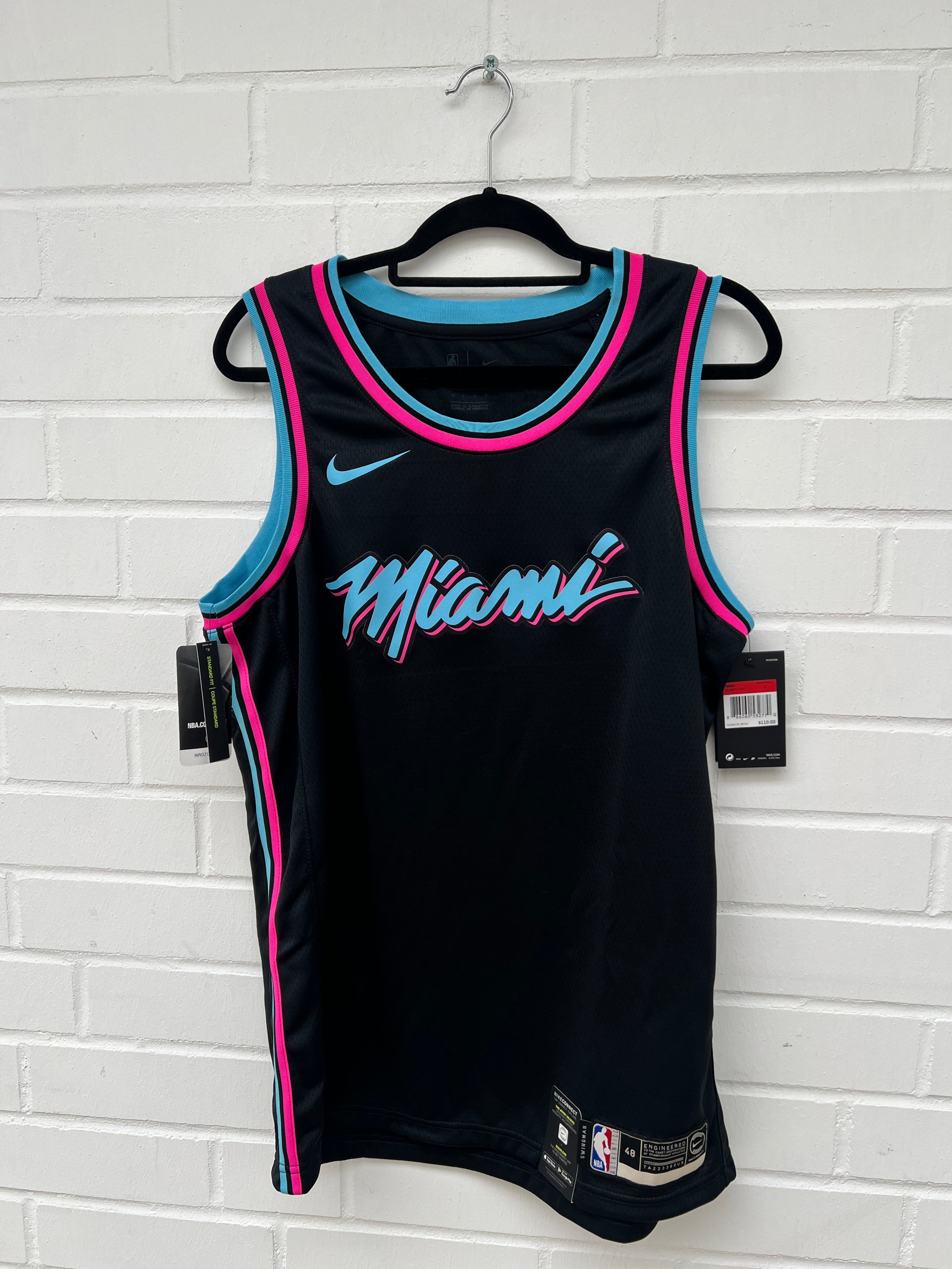 (Stange4) NBA Miami Trikot schwarz blau Gr.L